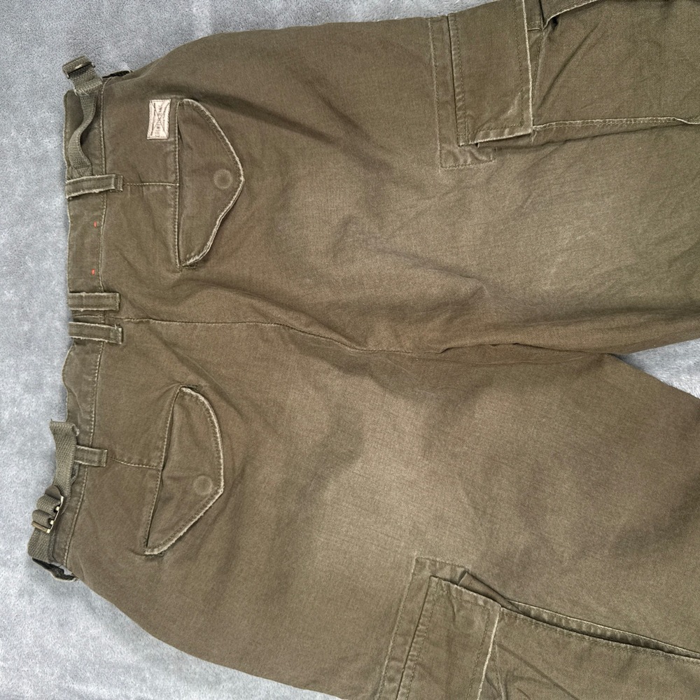 Cremiux Cargo Pants Men 33x32 Olive Green Military Tactical Fatigue Paratrooper - Picture 16 of 16